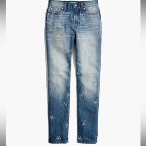 Madewell The Perfect Summer Jean: Daisy Embroidered Edition